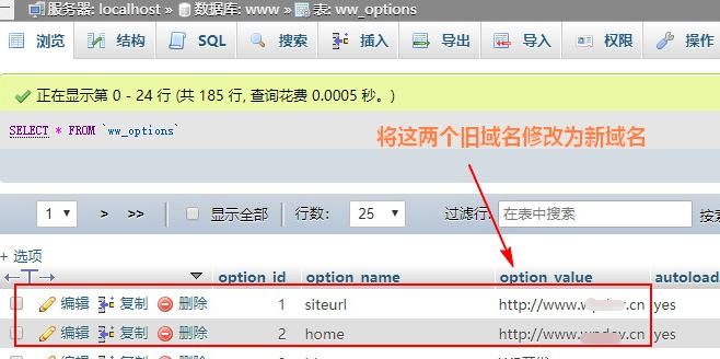 WordPress 更换域名后访问后台跳转老域名解决办法-狐狸库 WordPress 更换域名后访问后台跳转老域名解决办法插图1
